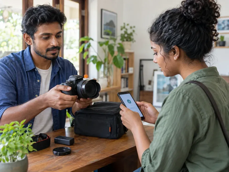 A secondhand camera sale